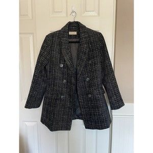 Saints And Hearts Women’s Blazer Medium Chenille Fall Jacket Coat Dark Academia